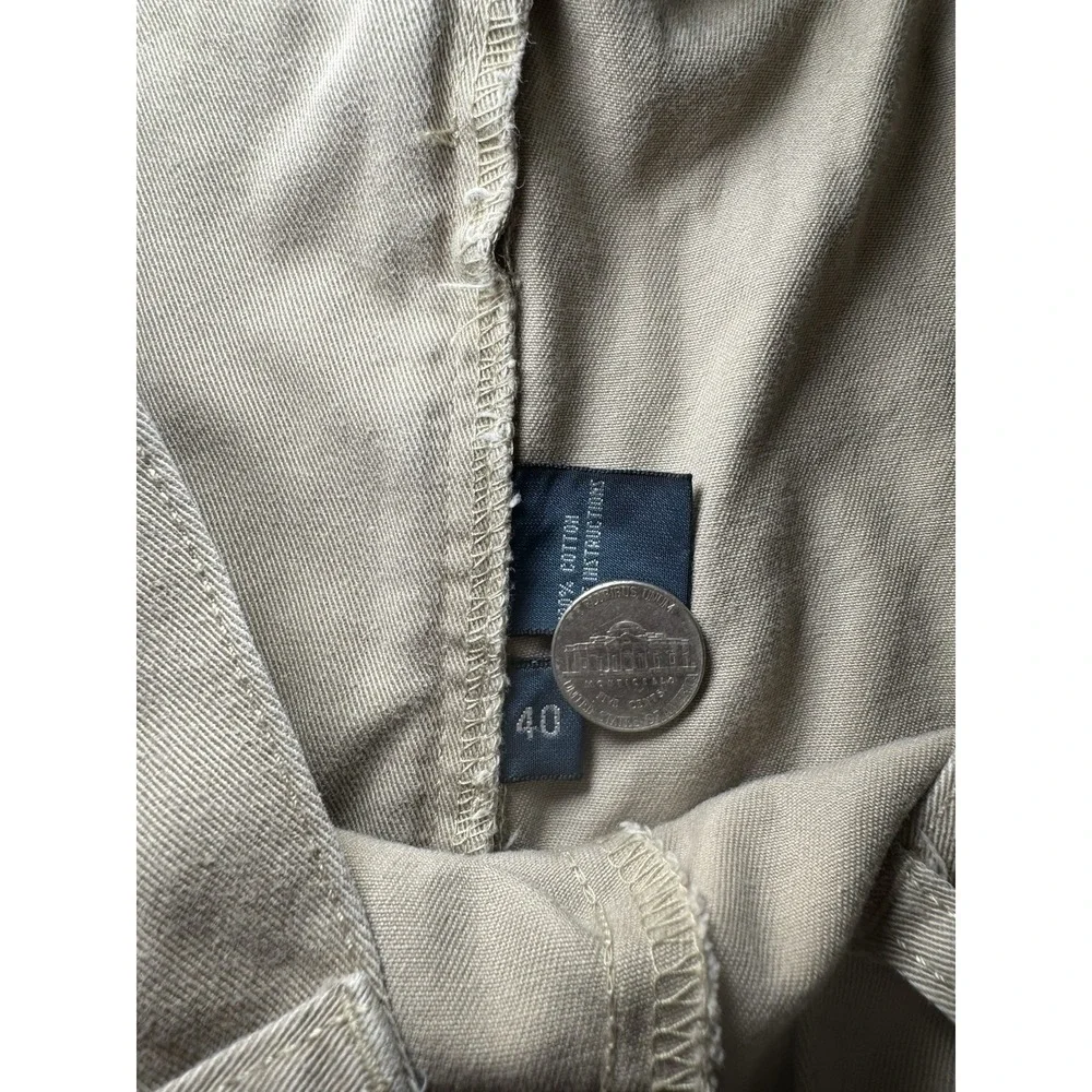 Polo Ralph Lauren Mens 40 Khaki Pleated Chino Shorts Classic Golf Casual